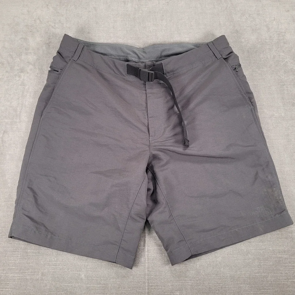The North Face‎ Hybrid Hiking Shorts Quick Dry Activewear Belted Gray